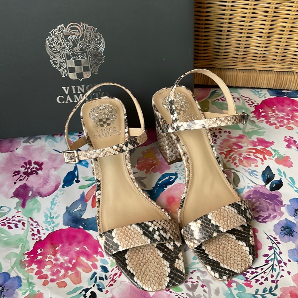 Vince Camuto Short Bread Desert Python Shoes - image 3